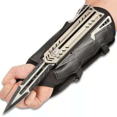 Stainless Steel Hidden Blade Tactical Gloves