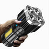 Outdoor portable multi-function four-stop dimming flashlight