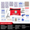 Outdoor vehicle-mounted portable medical survival bag set