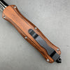 Customized wooden handle OTF automatic knife