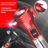 Solar outdoor multifunctional safety hammer flashlight