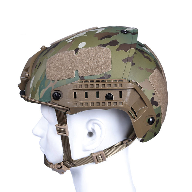Outdoor field equipment protective camouflage helmet