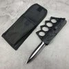 Customizable brass knuckle set knife