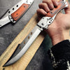 STAINLESS STEEL FIXED BLADE FOLDING KNIFE