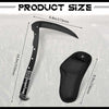 Personalized black portable sheathed sharp folding sickle