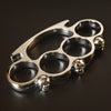 Brass Knuckle Duster Skull Style Outdoor Safety