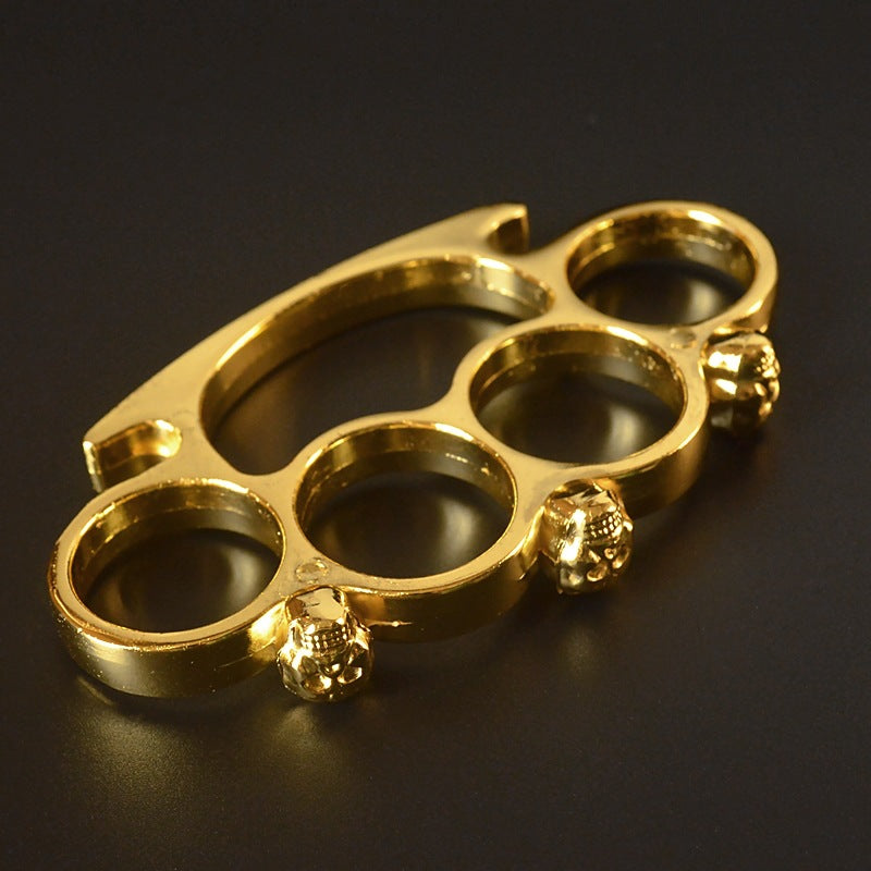 Brass Knuckle Duster Skull Style Outdoor Safety