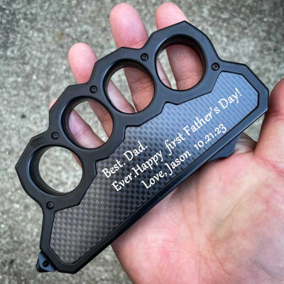 Grey Knuckle Head Carbon Fiber OTF