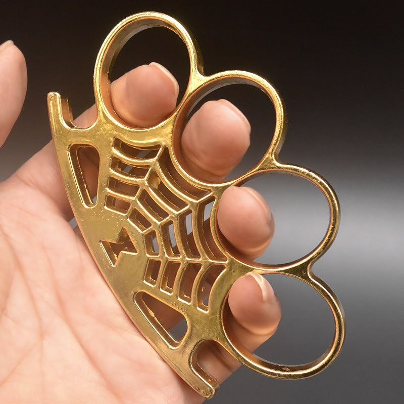 Spider Web Metal Knuckle Duster Boxing Clasp