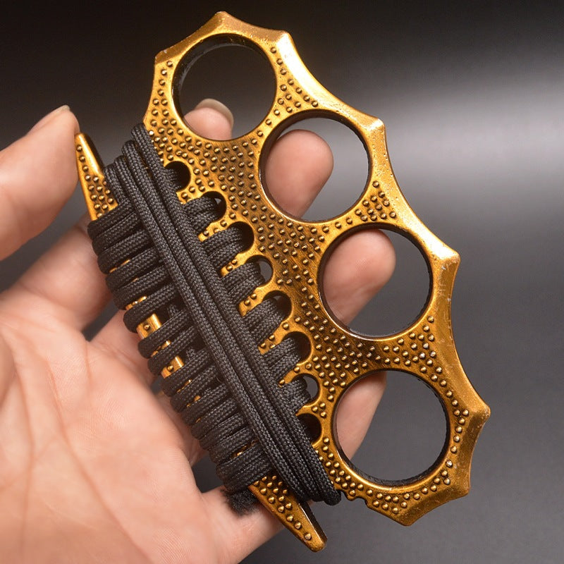 Outdoor self-defense metal knuckle duster