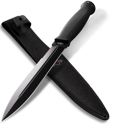 Tactical Knife Serrated Blade - EDC Survival Camping