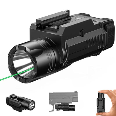 1000 Lumen Weapon Gun Light Red Green Laser Sight