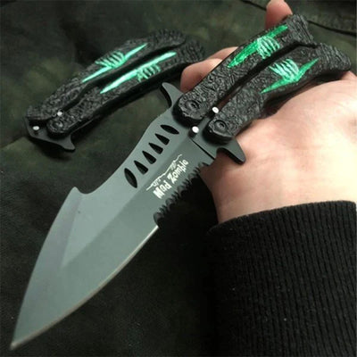 BUTTERFLY FLIPPING PRACTICE KNIFE