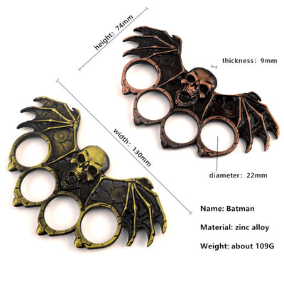 Large Bat Knuckle Duster Four Finger Defense Tool