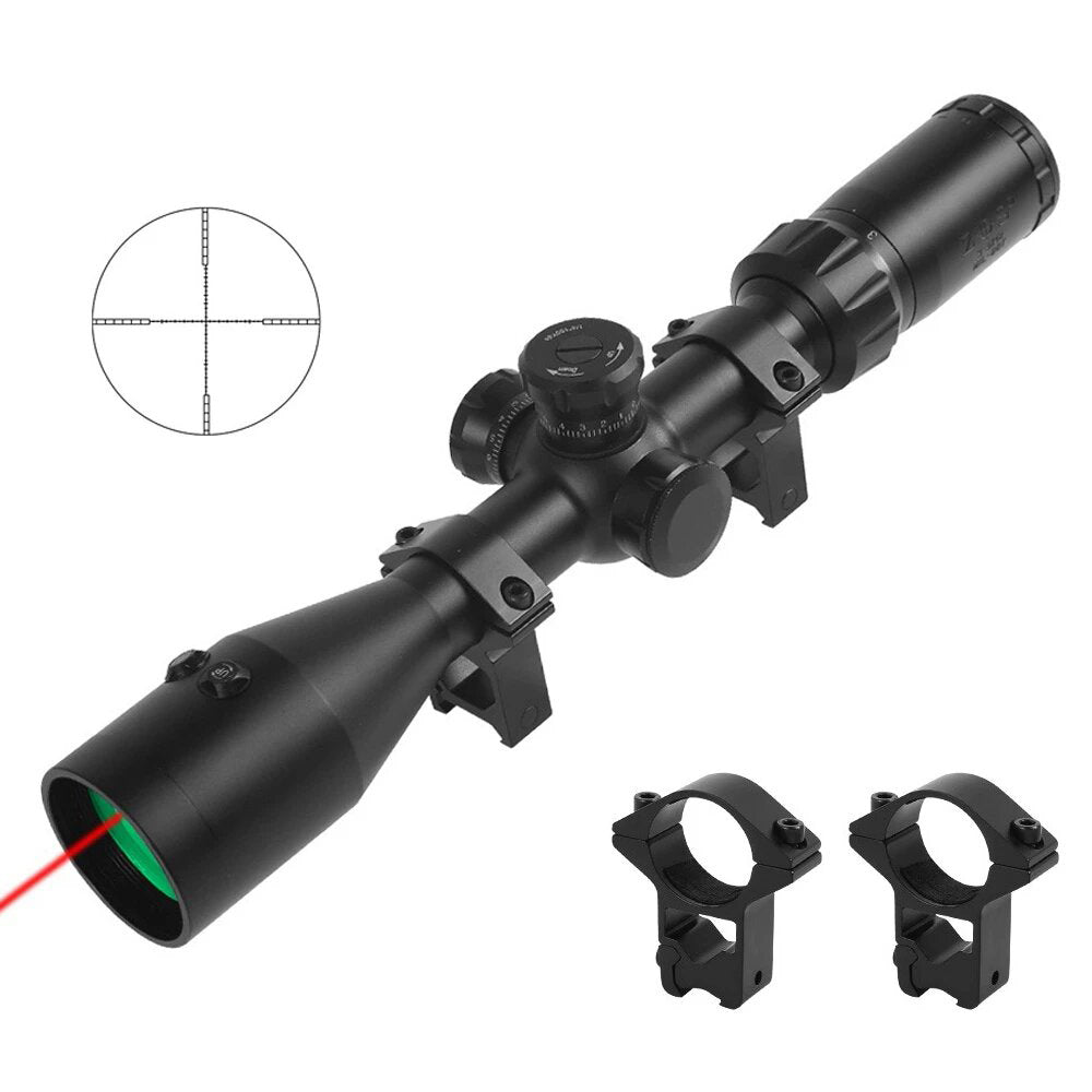 3-9x42 Scope with Under-Screen Laser Optical Sighting