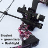 Bow and arrow sight laser aiming flashlight