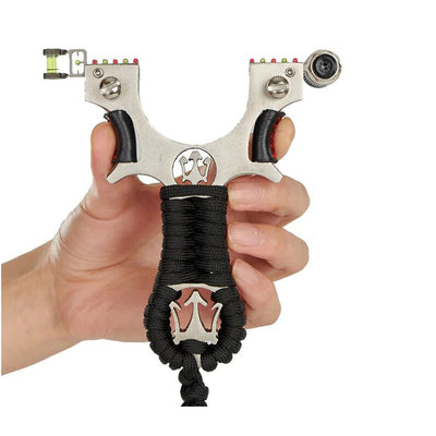 Infrared laser aiming slingshot