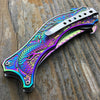 8″ Dragon Rainbow Spring Knife