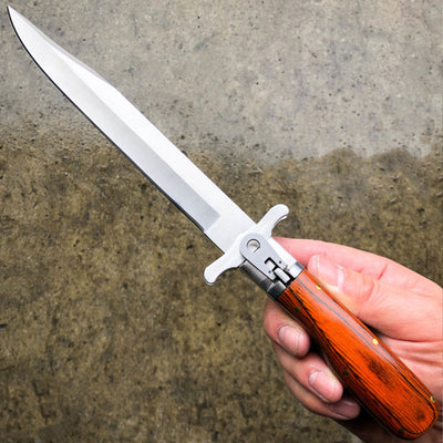 Sharp Blade Knives with Wood Handle Pocket Knife Best for Hunting Camping Hiking