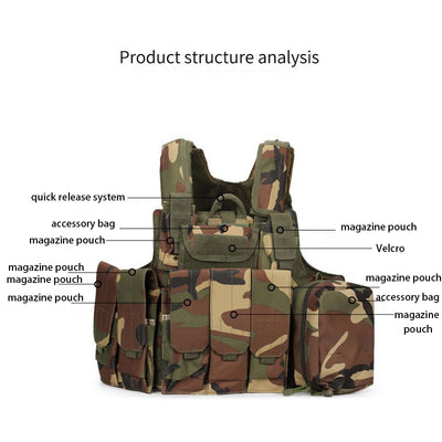 Ghost Outdoor Protective Tactical Vest 8-piece Set