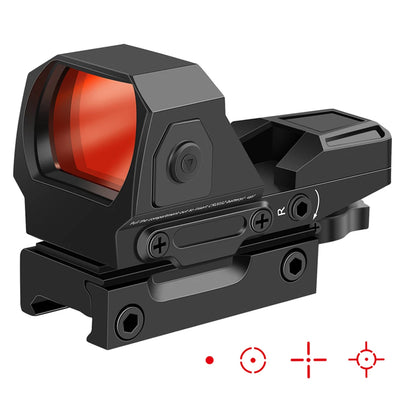 1X22X33 Reflex Sight 4 Reticle Red Dot Sight Optics