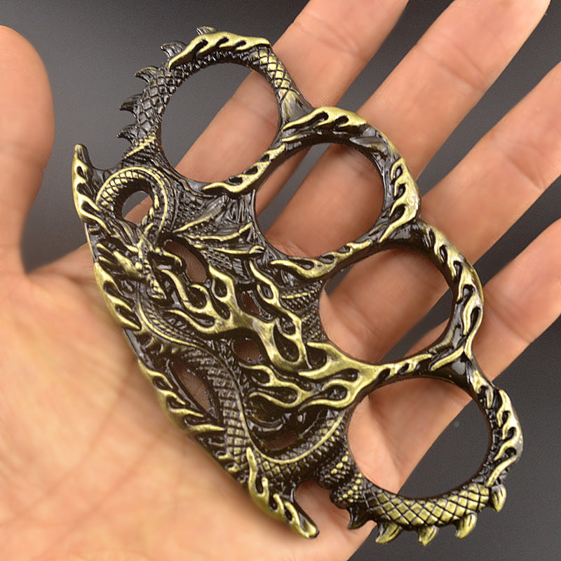 Creative metal knuckle safety and defense ring