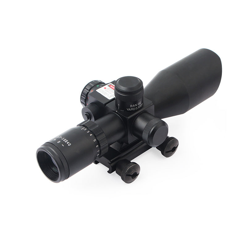 2.5-10X40E Red Laser Integrated Optical Sniper Scope