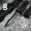 Custom tactical knife with scabbard and clip