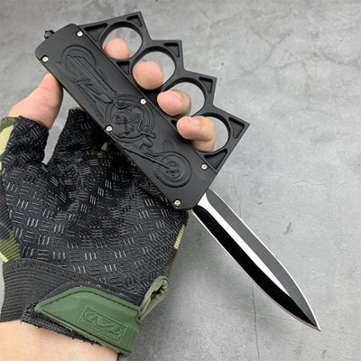 Skull Knuckle Automatic Knife