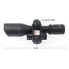 2.5-10X40E Red Laser Integrated Optical Sniper Scope