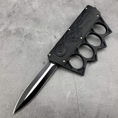 Skull Knuckle Automatic Knife