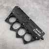 Customizable brass knuckle set knife