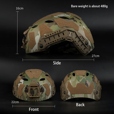 Camouflage FAST High Cut Tactical Helmet