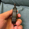 Non-metallic brass knuckle keychain