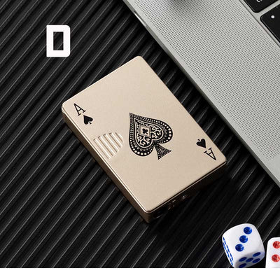 Jet Torch Lighter Windproof Playing Cards Cool Design
