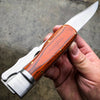 Sharp Blade Knives with Wood Handle Pocket Knife Best for Hunting Camping Hiking