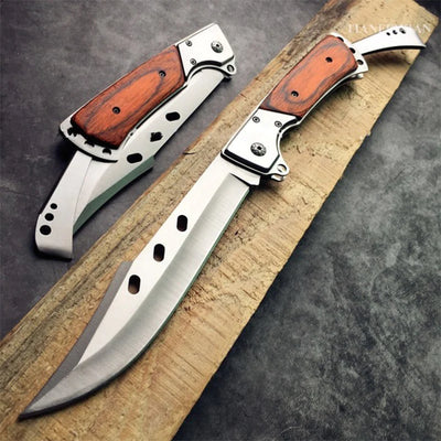 STAINLESS STEEL FIXED BLADE FOLDING KNIFE