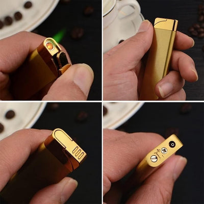 Inflatable Butane Gas Cigarettes Lighter Windproof Torch Jet