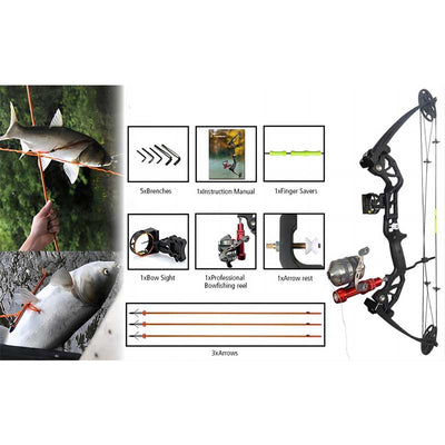 Archery Fish shooting LH RH Adult bowfishing Compound bow Set