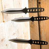 12 PC Full Tang Tactical Ninja Throwing Blade Knife Kunai Knives Set