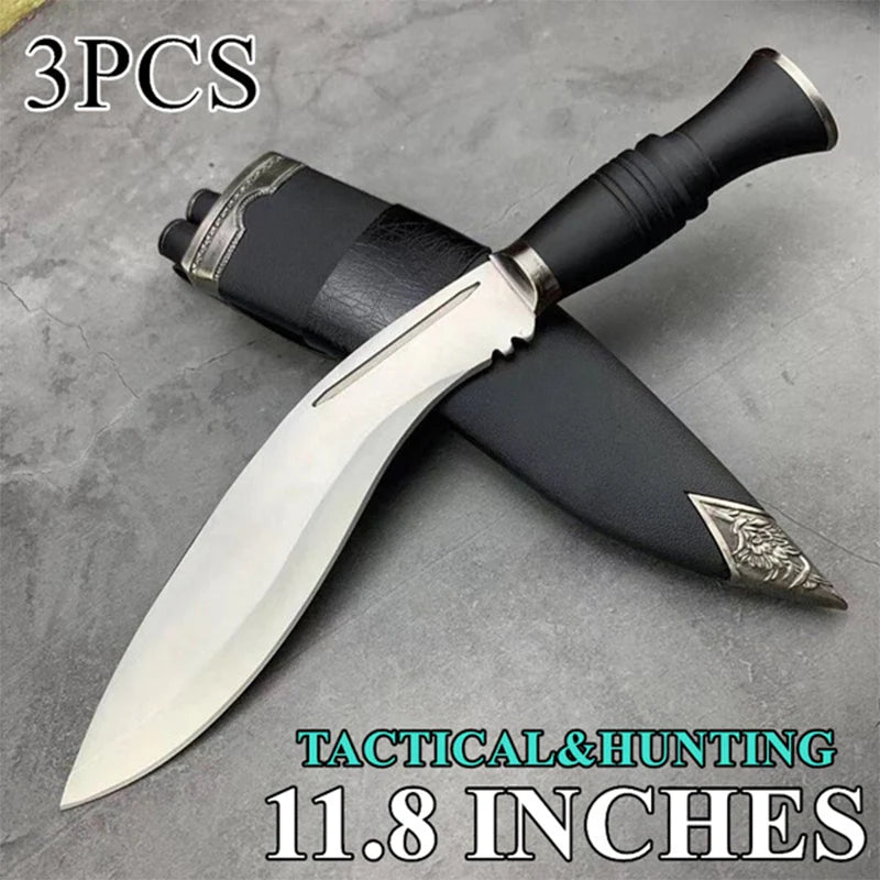 HUNTING COMBAT KUKRI FIXED KNIFE