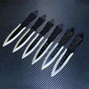 Full-Tang Stainless-Steel Throwing Knife Set with Nylon Sheath 6 Pcs