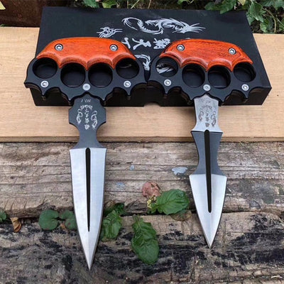 Tactical fixed dagger portable thrust knife