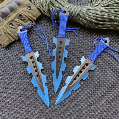 7.5" COMBAT Throwing Knife Set with Sheath