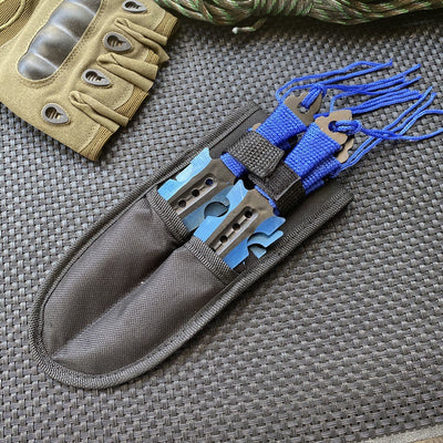 7.5" COMBAT Throwing Knife Set with Sheath
