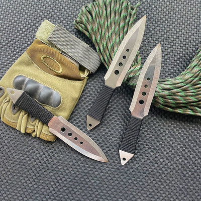 TACTICAL KNIVES COMBAT THROWING KNIFE SET W/ SHEATH