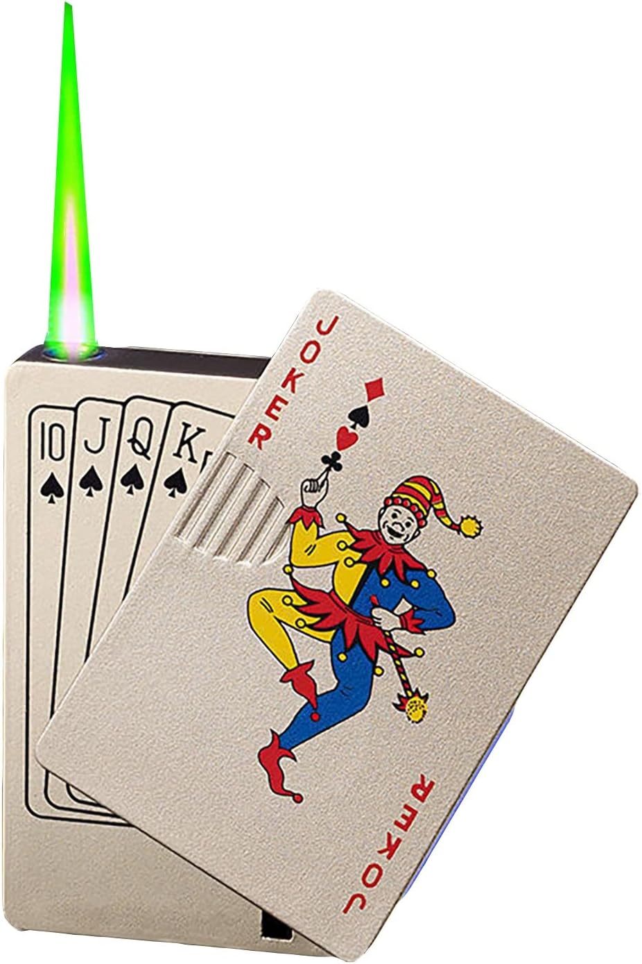 Jet Torch Lighter Windproof Playing Cards Cool Design