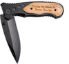 Engraved Wooden Pocket Knife for Dad, Dad Birthday Gifts