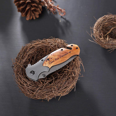 Personalized Engraved Pocket Knife With Box Custom Knives