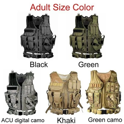 Outdoor adventure multi-pocket hunting detachable tactical vest